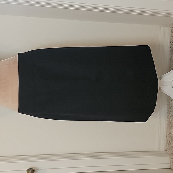 J Crew Wool Black Pencil Skirt, Size 10 Tall, Double Rear Seam with Kickpleat - Picture 1 of 6